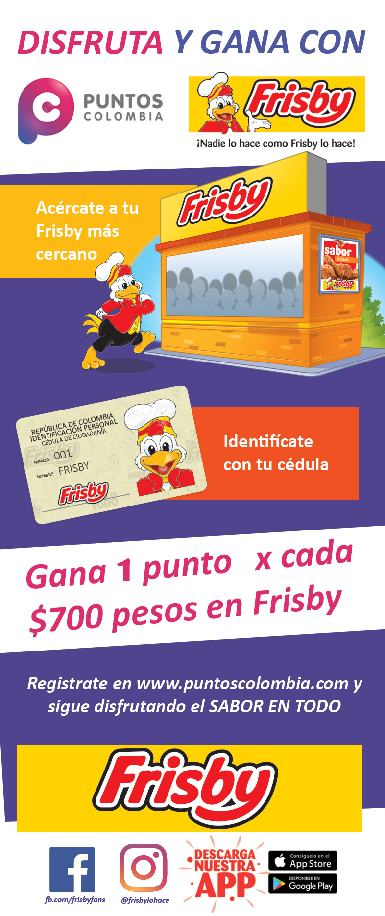 Frisby y Puntos Colombia